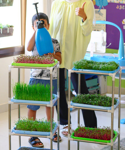 Microgreen Tray & Trolley Set