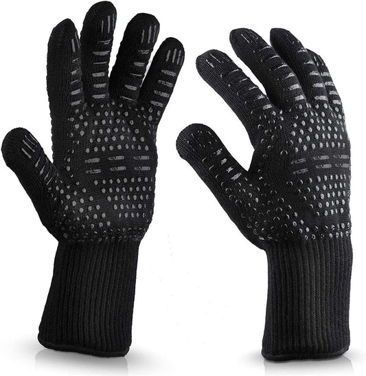 Tight Heatproof Cooking Gloves • قفازين مقاومين للحرارة مع حماية للرسغ - plantnmore