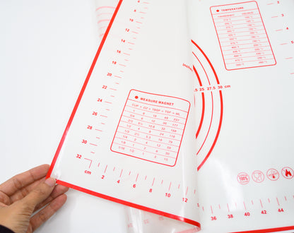 Pastry Mat With Measurements • مفرش لفرد العجين مع قياسات - plantnmore