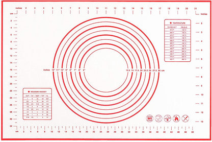 Pastry Mat With Measurements • مفرش لفرد العجين مع قياسات - plantnmore