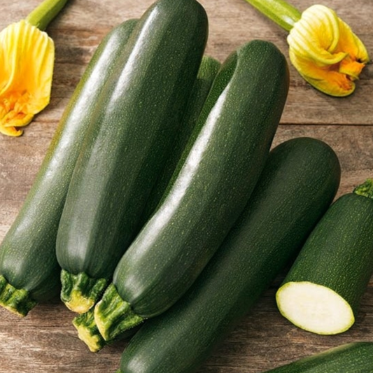 Zucchini Black Beauty • كوسى السوداء الجميلة - plantnmore