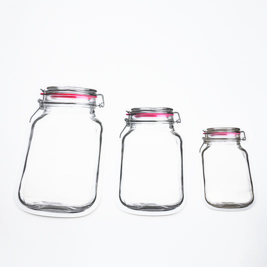 Jar Ziplock Bag Set • أكياس حفظ الطعام على شكل مرطبان - plantnmore