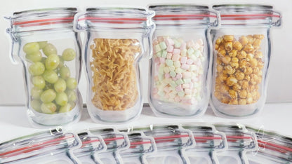 Jar Ziplock Bag Set • أكياس حفظ الطعام على شكل مرطبان - plantnmore