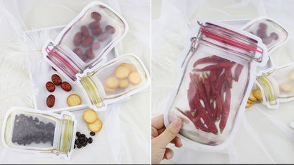 Jar Ziplock Bag Set • أكياس حفظ الطعام على شكل مرطبان - plantnmore