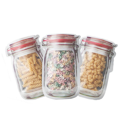 Jar Ziplock Bag Set • أكياس حفظ الطعام على شكل مرطبان - plantnmore